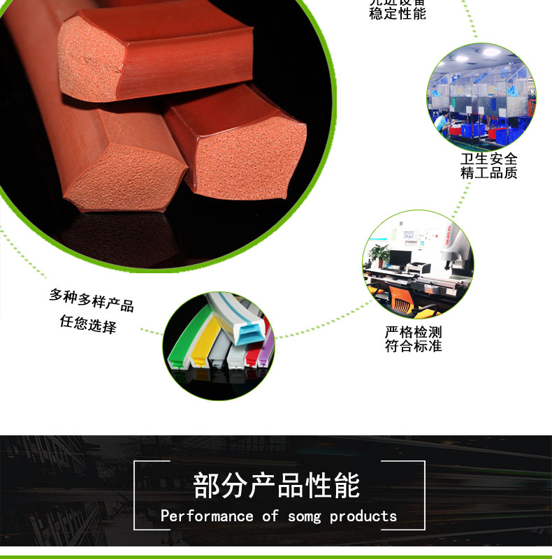 減震復合發泡硅膠條