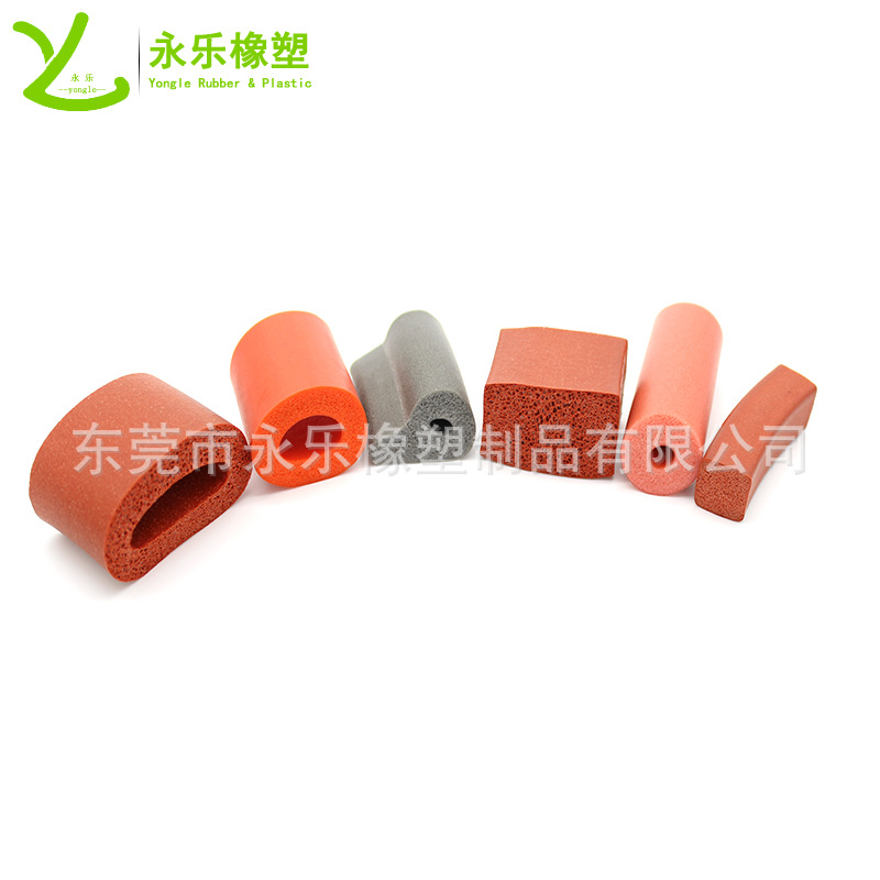 武清硅膠發泡實心條 低密度細孔發泡硅膠管 大孔發泡硅膠管條