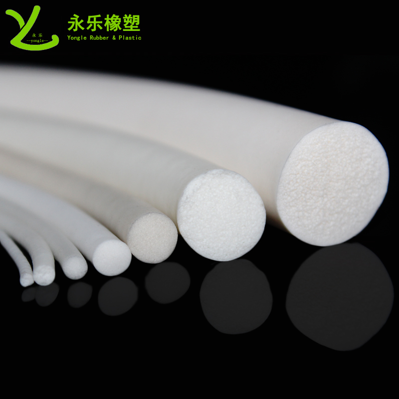 武清白色發(fā)泡硅膠條，無鹵發(fā)泡硅膠密封條，防水發(fā)泡硅膠密封條