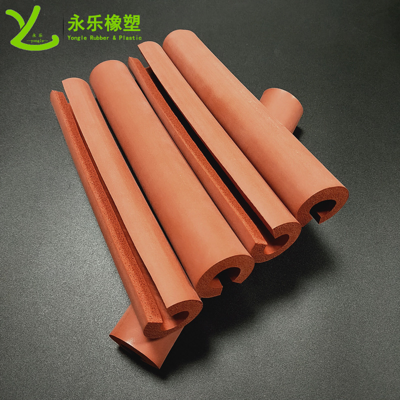 濱海新開口防撞發泡硅膠管