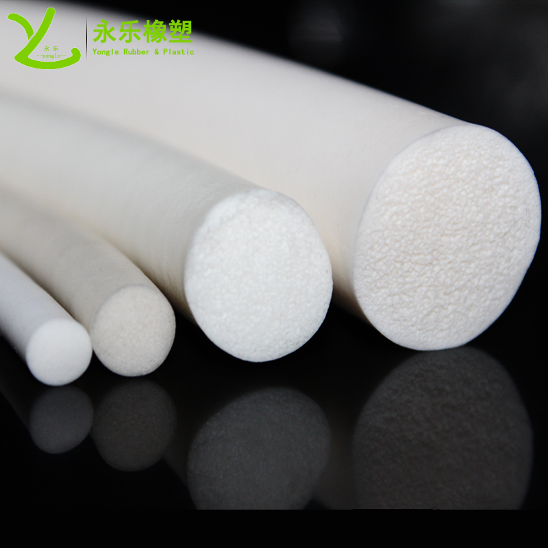 武清白色發(fā)泡硅膠條，無鹵發(fā)泡硅膠密封條，防水發(fā)泡硅膠密封條