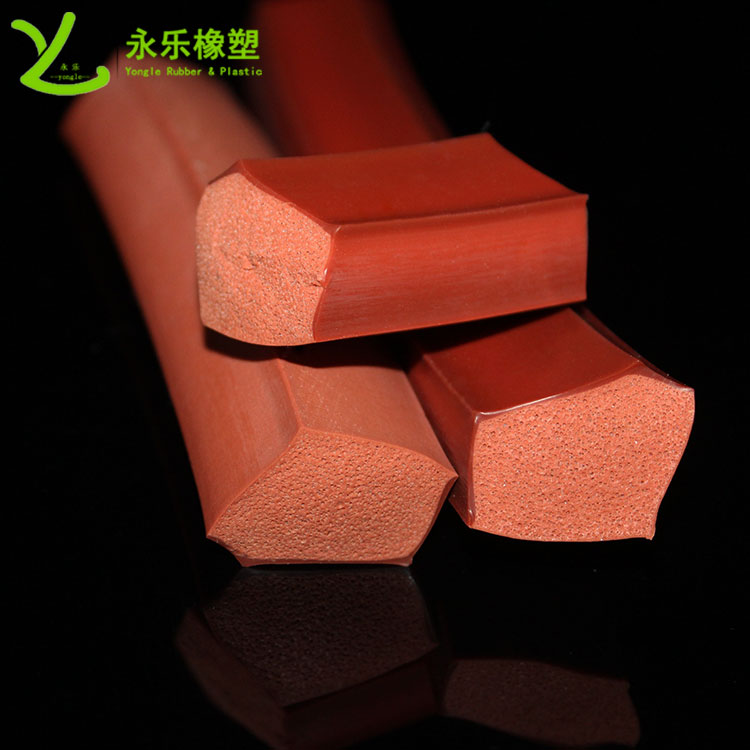 擠出復合發泡硅膠條，耐高溫復合發泡硅膠條，耐老化復合發泡硅膠條